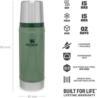 Stanley 470ml flaska - Græn 