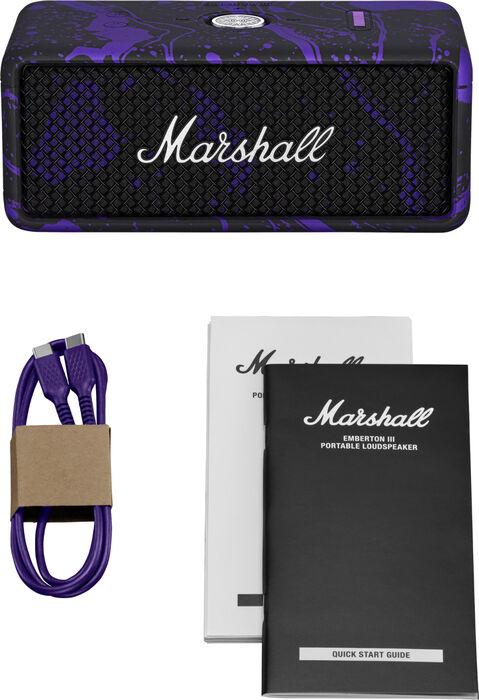Marshall Emberton III Hendrix Edition ferðahátalari - Fjólublár