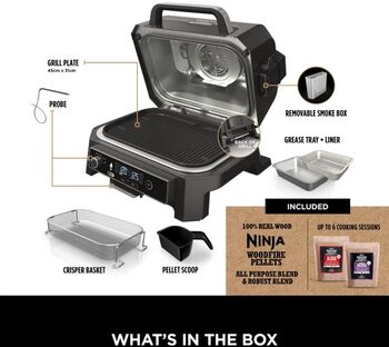 Ninja Woodfire XL Pro - Rafmagnsgrill/Reykofn