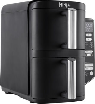 Ninja 7,6L tveggja hæða loftsteikingarpottur - Svartur 