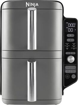 Ninja tvöfaldur loftsteikingarpottur - 9,5L Air Fryer Grár