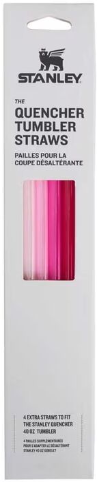 Stanley Rör 4 stk fyrir Quencher - Bleik