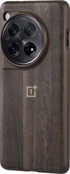 OnePlus 12 Walnut Texture símahulstur - Brúnt