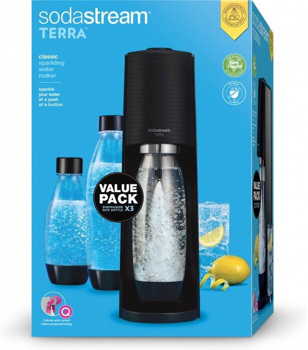 SodaStream Terra tæki Megapack - Svart 
