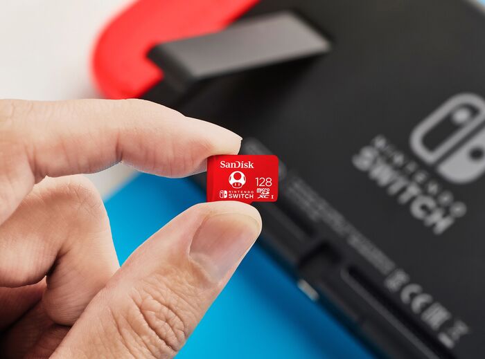SanDisk 128 GB microSDXC minniskort fyrir Nintendo Switch 1