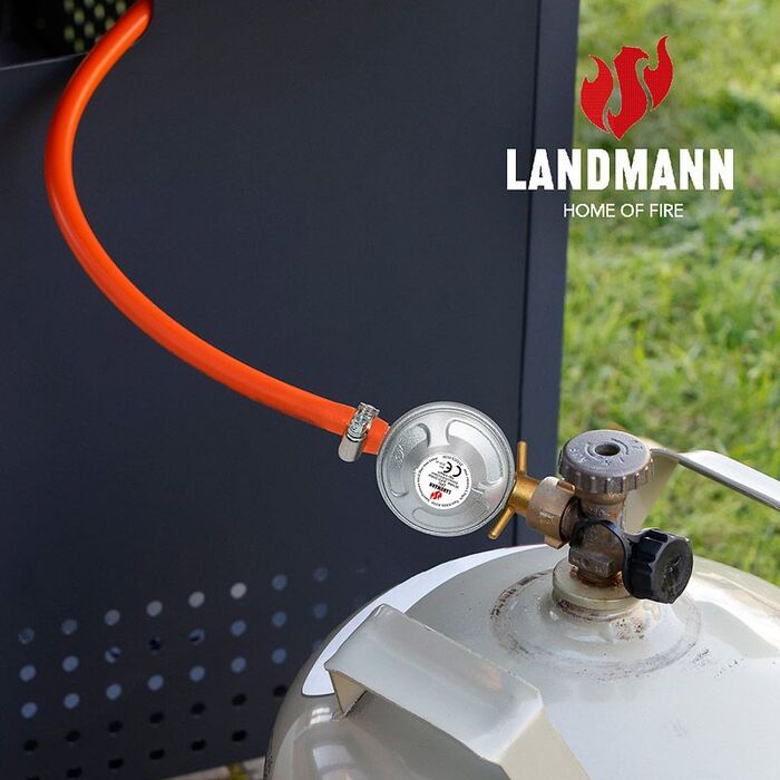 Landmann þrýstijafnari og slanga