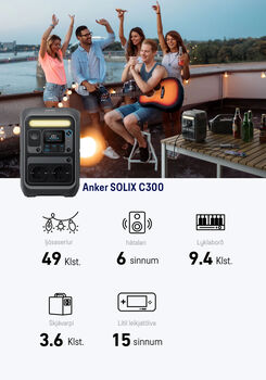 Anker Solix C300 600W orkustöð 
