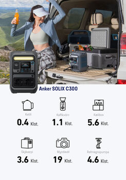 Anker Solix C300 600W orkustöð 