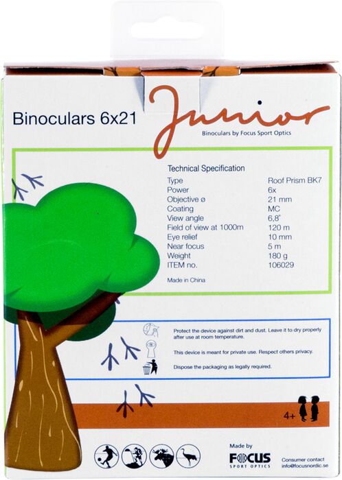Focus Junior 6 x 21 sjónauki - Blár 