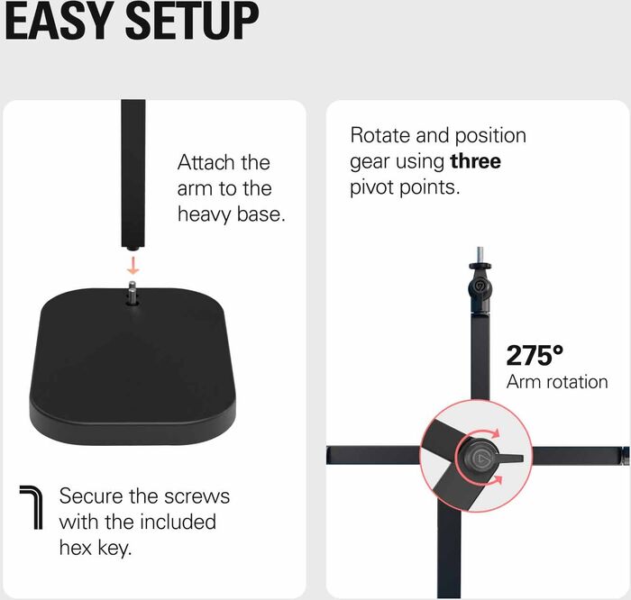 Elgato Wave borðfótur fyrir hljóðnema