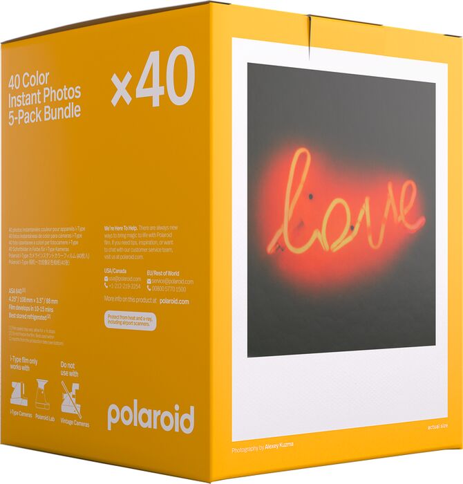 Polaroid Color litafilma I-Type - 5 pakkar