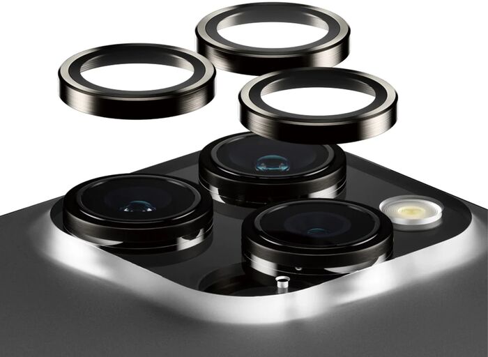 PanzerGlass Iphone 15 Pro / 15 Pro Max Svört linsuvörn 