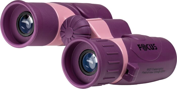 Focus Junior 6 x 21 sjónauki - Bleikur 