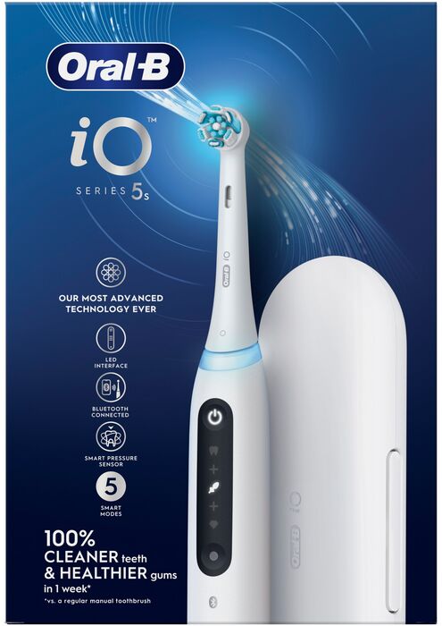 Oral-B iO Series 5s rafmagnstannbursti - Hvítur