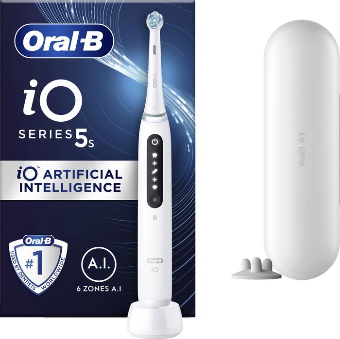 Oral-B iO Series 5s rafmagnstannbursti - Hvítur