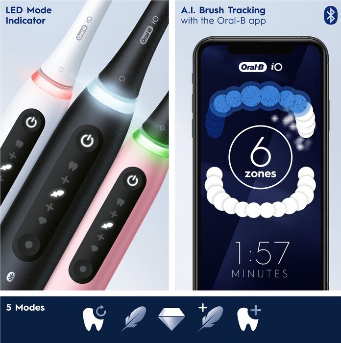 Oral-B iO Series 5s rafmagnstannbursti - Svartur