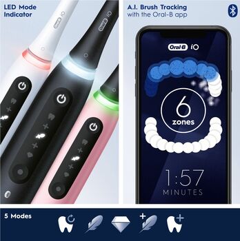 Oral-B iO Series 5s rafmagnstannbursti - Svartur