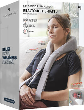 Sharper Image RealTouch Shiatsu hálsnuddtæki - Grátt