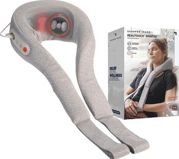 Sharper Image RealTouch Shiatsu hálsnuddtæki - Grátt