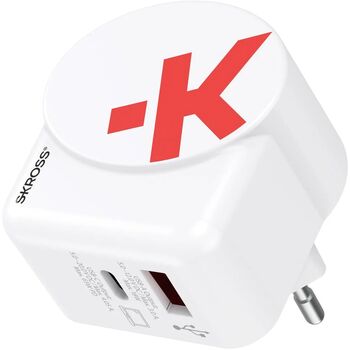 Skross 65W GaN 2x USB PD hleðslutæki með USB-C snúru