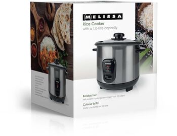 Melissa hrísgrjónapottur 1L 400W - Stál