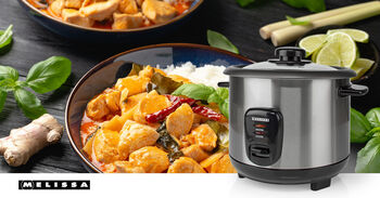 Melissa hrísgrjónapottur 1L 400W - Stál