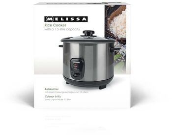 Melissa hrísgrjónapottur 1,5L 500W - Stál 