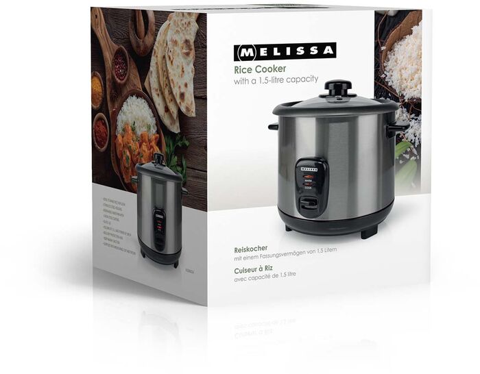 Melissa hrísgrjónapottur 1,5L 500W - Stál 