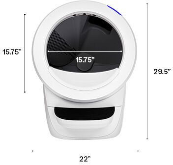 Litter-Robot 4 sjálfvirkt kattaklósett - Hvítt