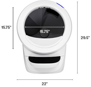 Litter-Robot 4 sjálfvirkt kattaklósett - Hvítt