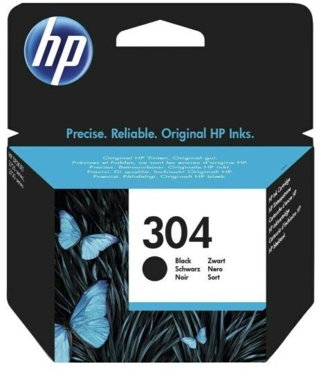 HP 304 blekhylki - Svart