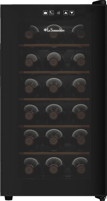 LaSommeliére vínkælir 18SILENCE 18 flöskur - Svartur