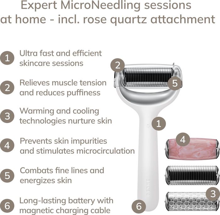 Geske Microneedle Face & Body 9-í-1 rúlla