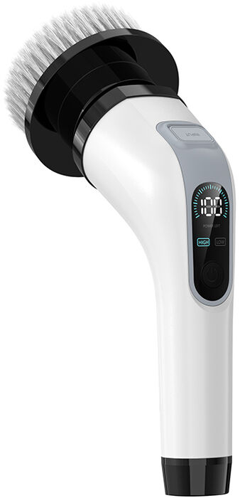 Rafmagns hreinsibursti m. skafti 7-í-1 - Hvítur