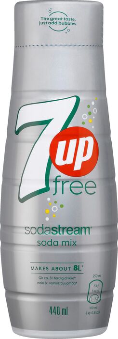 SodaStream bragð 440 ml - sykurlaust 7up