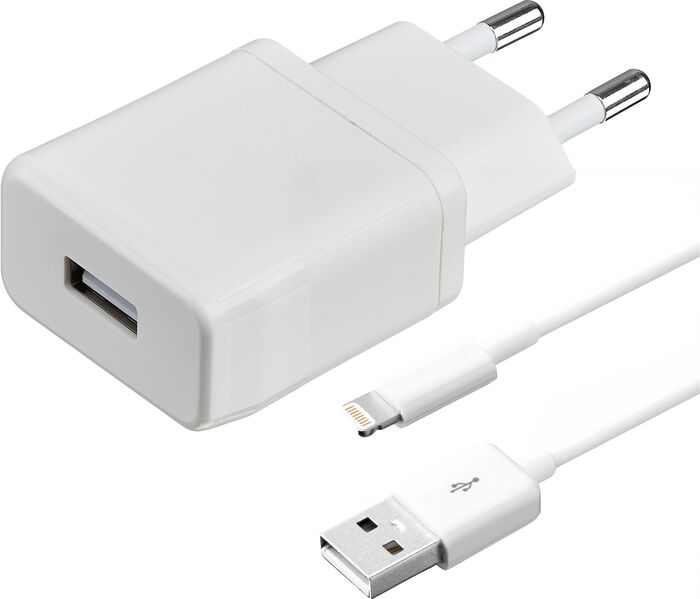 Sandstrøm USB-A í lightning hleðslutæki
