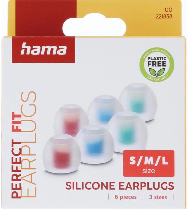 Product image not available for Hama auka tappar í heyrnartól - Hvítir