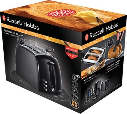 Russell Hobbs Textures Plus brauðrist - Svört 