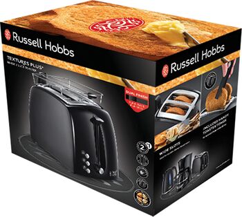 Russell Hobbs Textures Plus brauðrist - Svört 