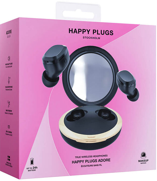 Happy Plugs Adore þráðlaus heyrnartól - Svört