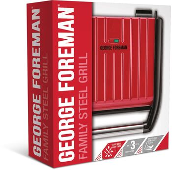 George Foreman heilsugrill 1650W - Rautt