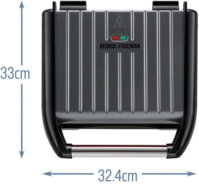 George Foreman heilsugrill 1650 W - Grátt