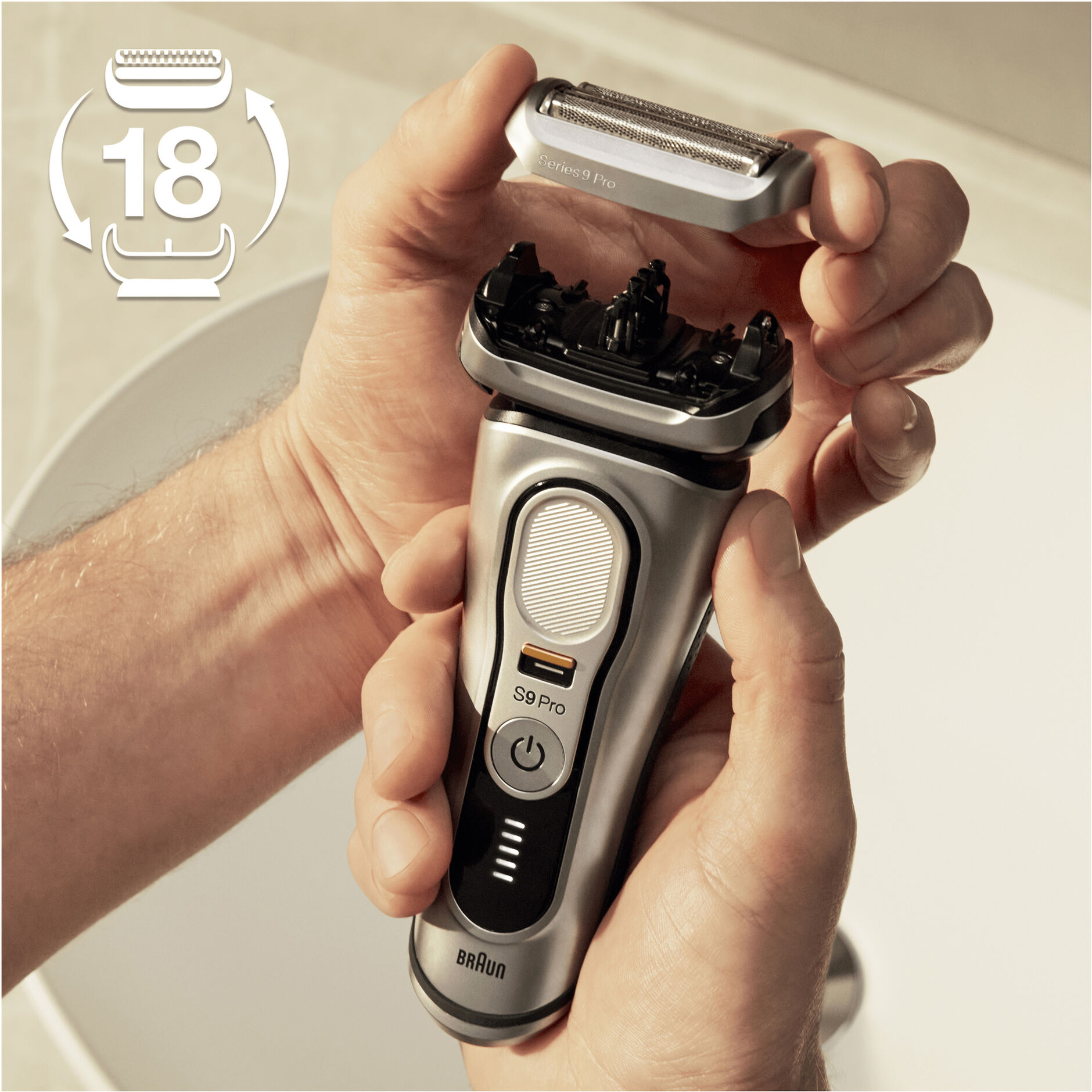 【美品】箱無し　BRAUN Series8 Type8359s-SP Braun Series 9 PRO+ auka rakvélarblað | ELKO
