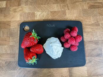 Haws skurðarbretti úr endurunnum við 30x23,5 cm - Svart