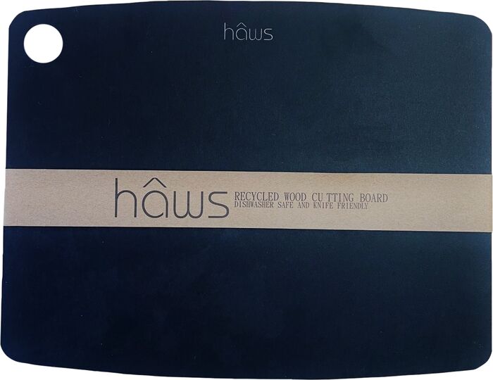 Haws skurðarbretti úr endurunnum við 30x23,5 cm - Svart