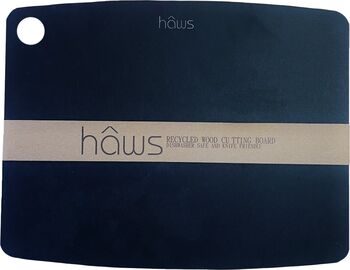 Haws skurðarbretti úr endurunnum við 30x23,5 cm - Svart