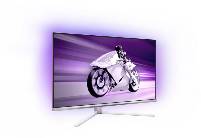Philips 32" Evnia 8000 QD-OLED UHD tölvuskjár - Hvítur