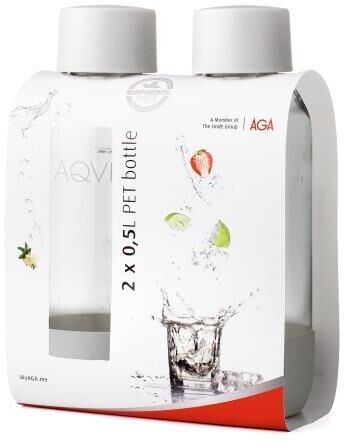 AGA flöskur 2x0,5L - Hvítar