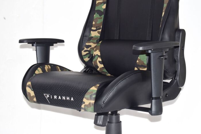 Piranha Bite leikjastóll - Svartur/Camo