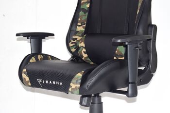 Piranha Bite leikjastóll - Svartur/Camo